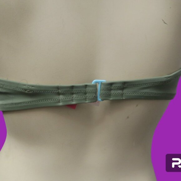 Victoria's Secret strapless geometric stone bikini top in green  blue size 34B - Picture 3 of 8